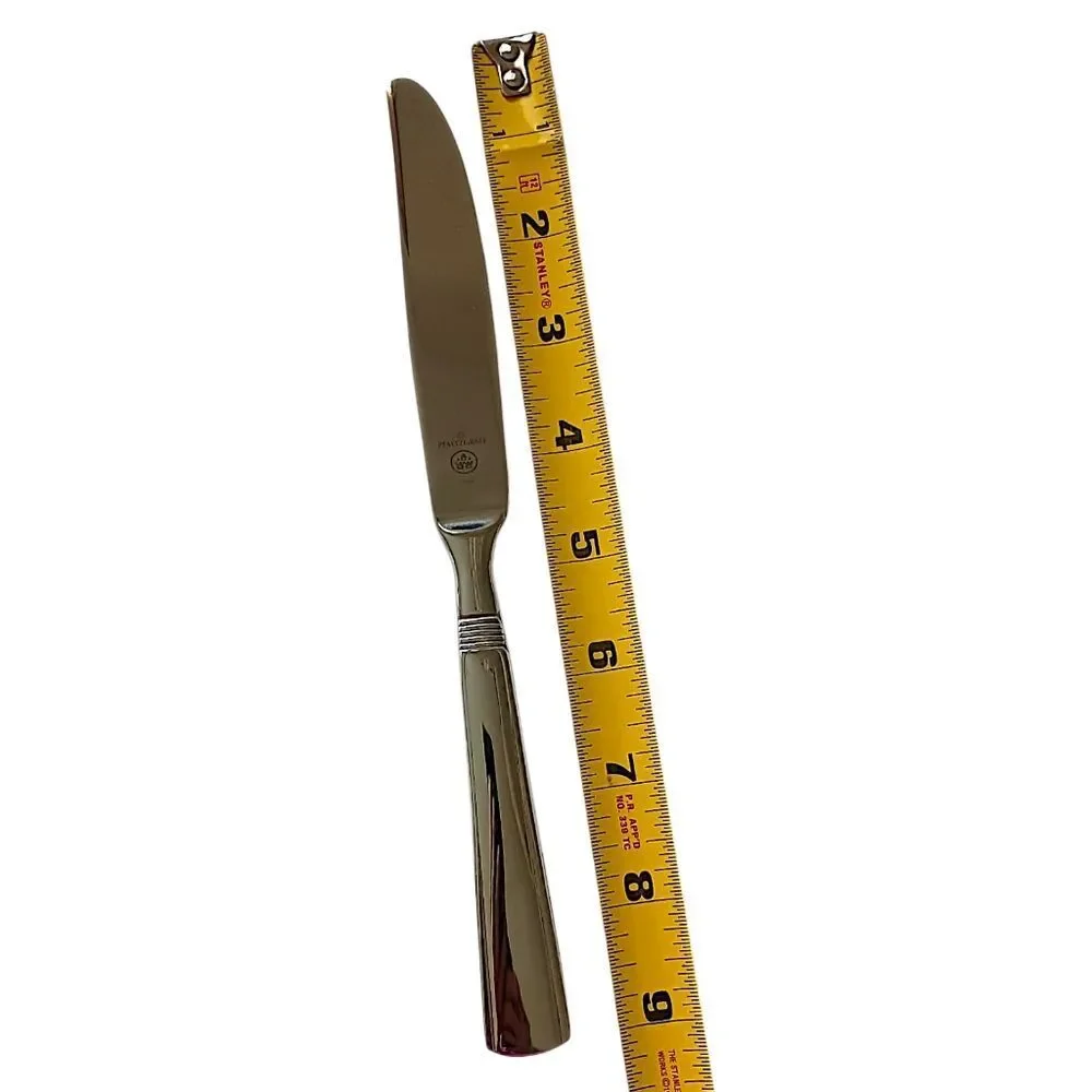 8 Pfaltzgraff Kenilworth Knives Knife Set Stainless Steel Solid Glossy‎ Flatware